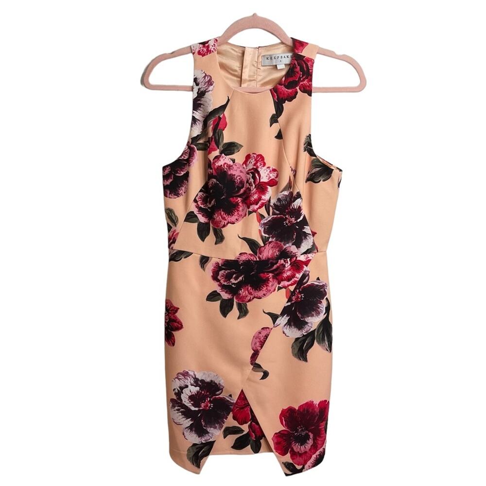 Keepsake The Label Mysterious Ways Pink Floral Sleeveless Dress